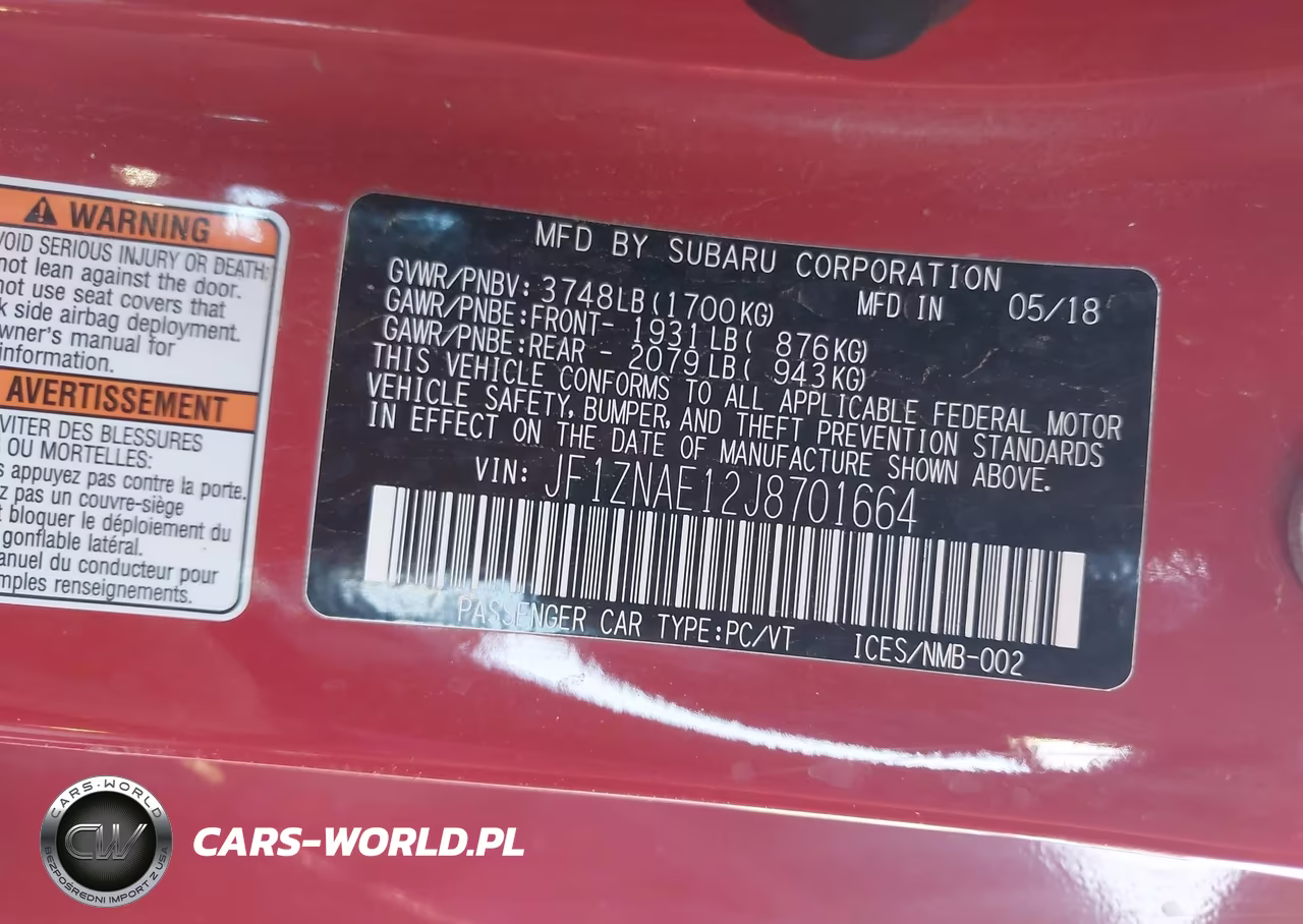 2018 Toyota 86 Gt VIN:JF1ZNAE12J8701664 - 9