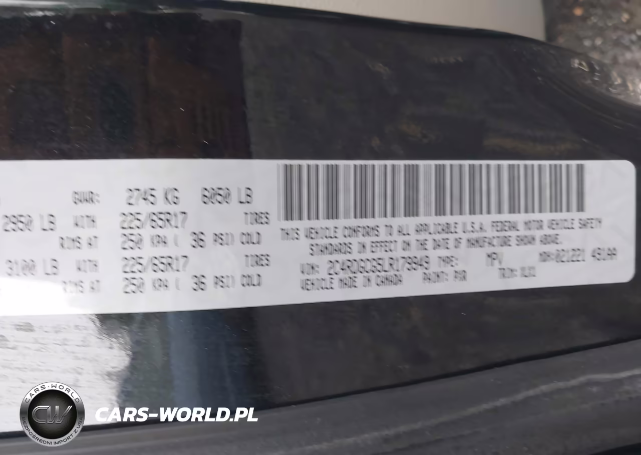 2020 Dodge Grand Caravan Sxt VIN:2C4RDGCG5LR179949 - 9