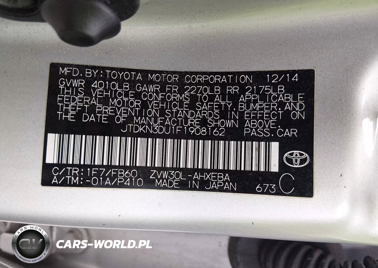 2015 Toyota Prius VIN:JTDKN3DU1F1908162 - 9