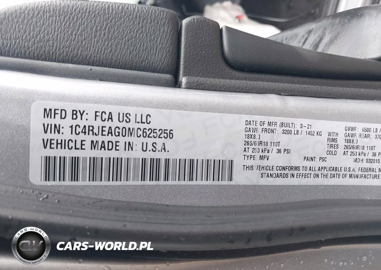 2021 Jeep Grand Cherokee Laredo X 4X2 VIN:1C4RJEAG0MC625256 - 9