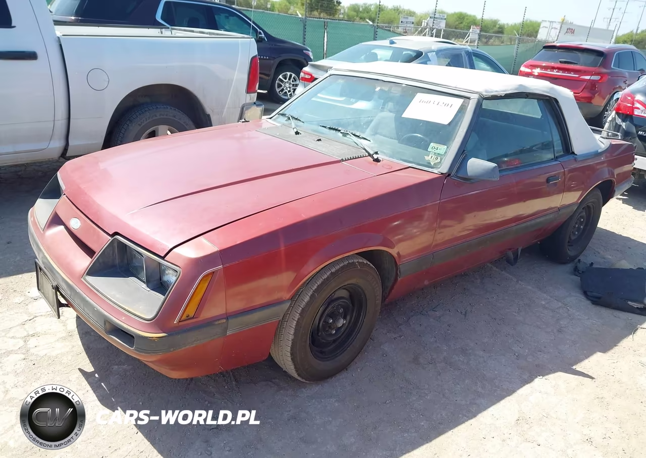 1986 Ford Mustang Lx-Gt VIN:1FABP273XGF321041 - 2