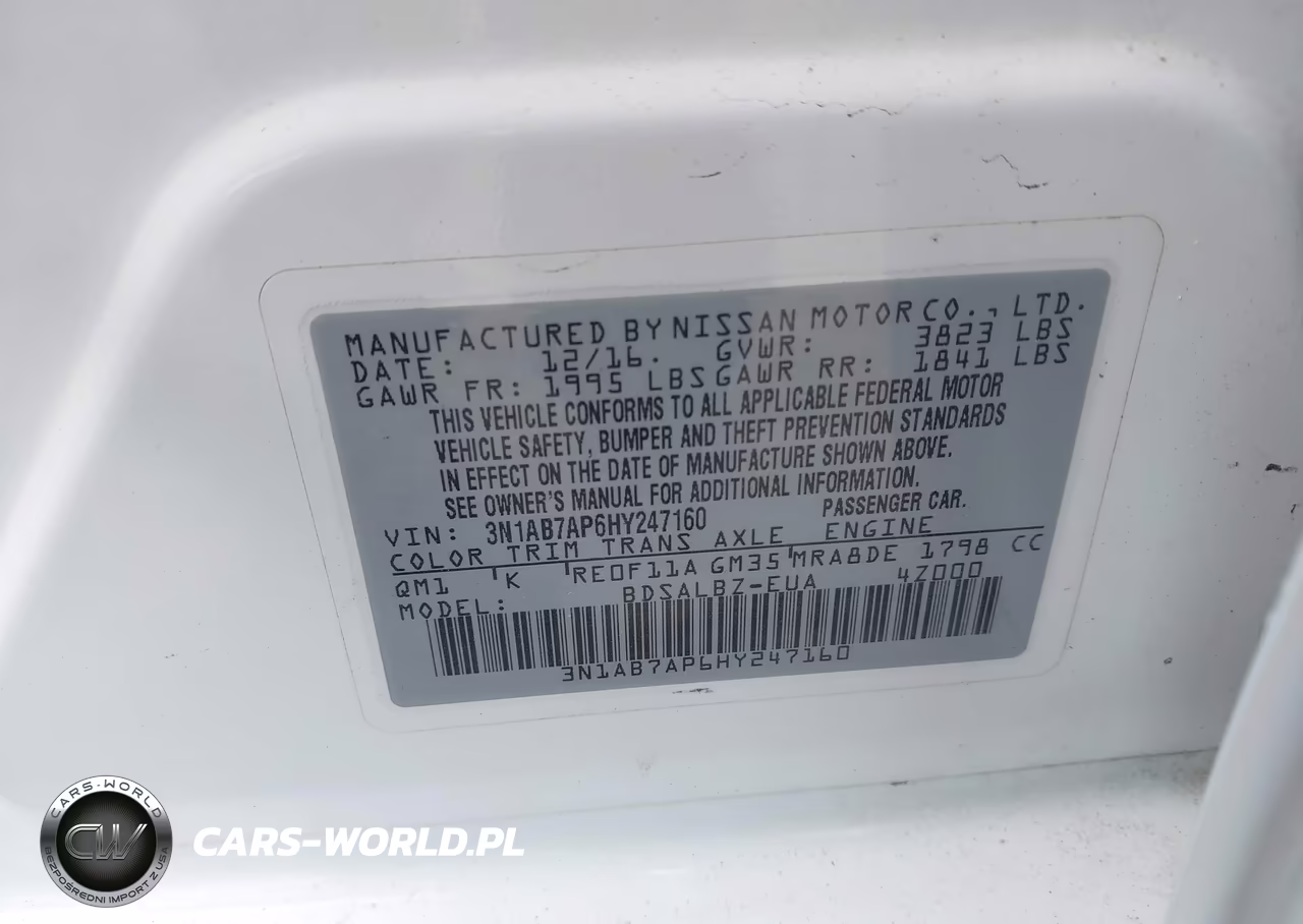 2017 Nissan Sentra S VIN:3N1AB7AP6HY247160 - 9