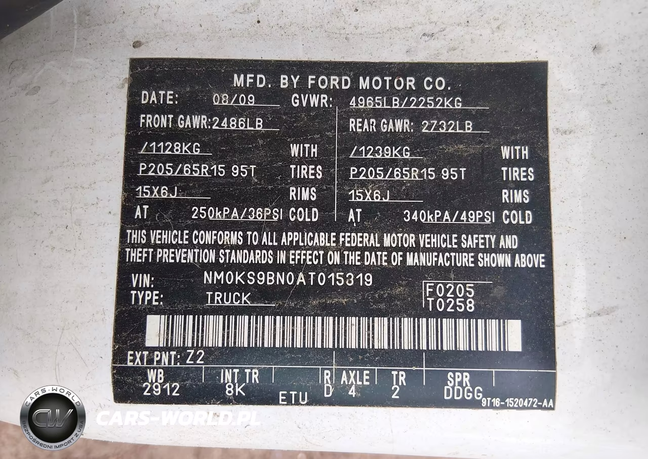 2010 Ford Transit Connect Xlt VIN:NM0KS9BN0AT015319 - 9