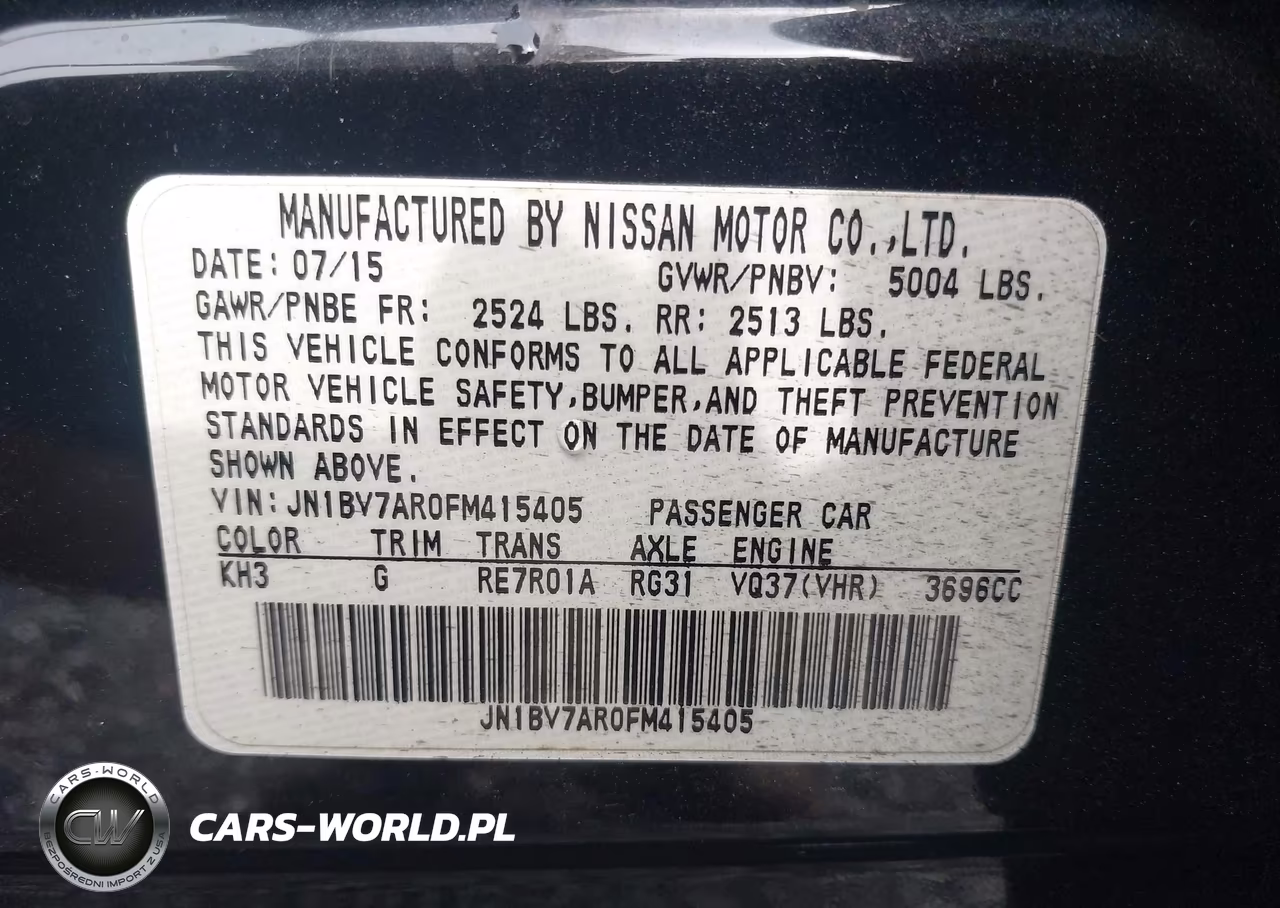 2015 Infiniti Q50 Premium VIN:JN1BV7AR0FM415405 - 9