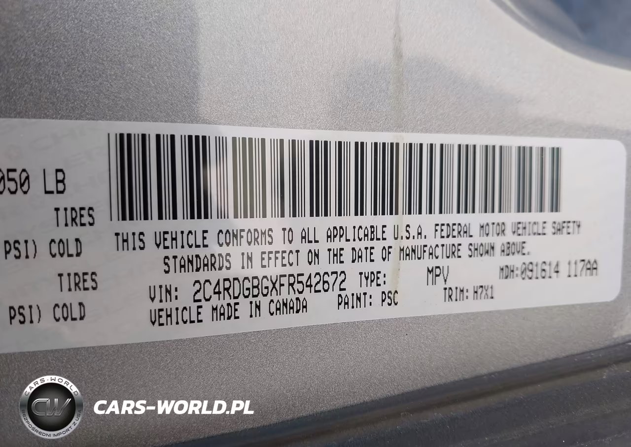 2015 Dodge Grand Caravan Se VIN:2C4RDGBGXFR542672 - 9