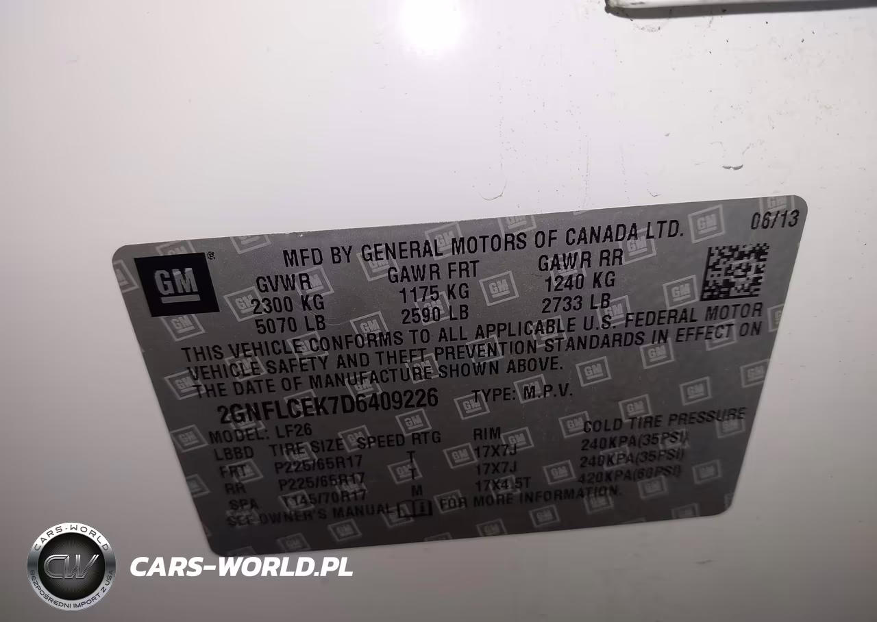 2013 Chevrolet Equinox Ls VIN:2GNFLCEK7D6409226 - 9