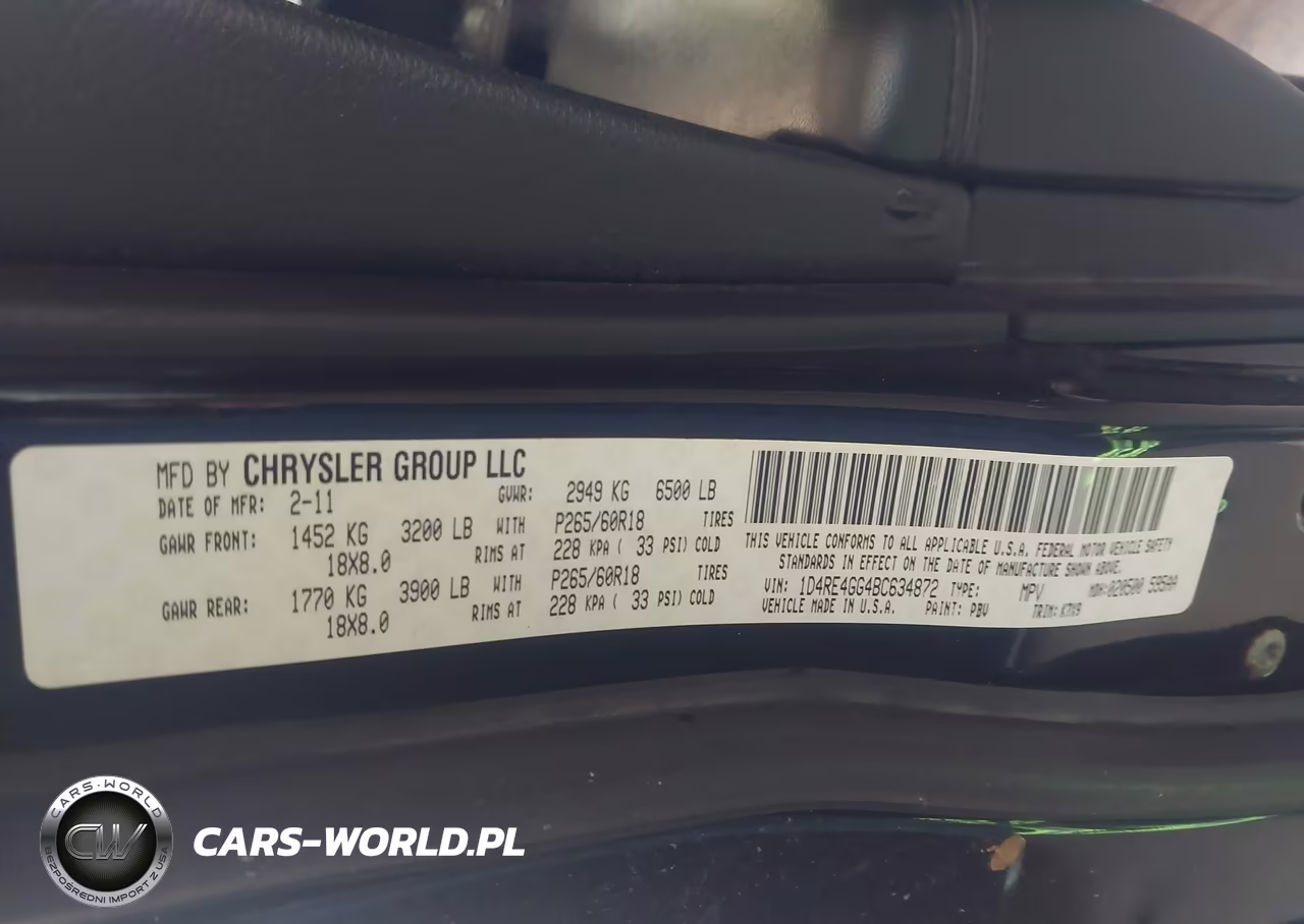 2011 Dodge Durango Crew VIN:1D4RE4GG4BC634872 - 9