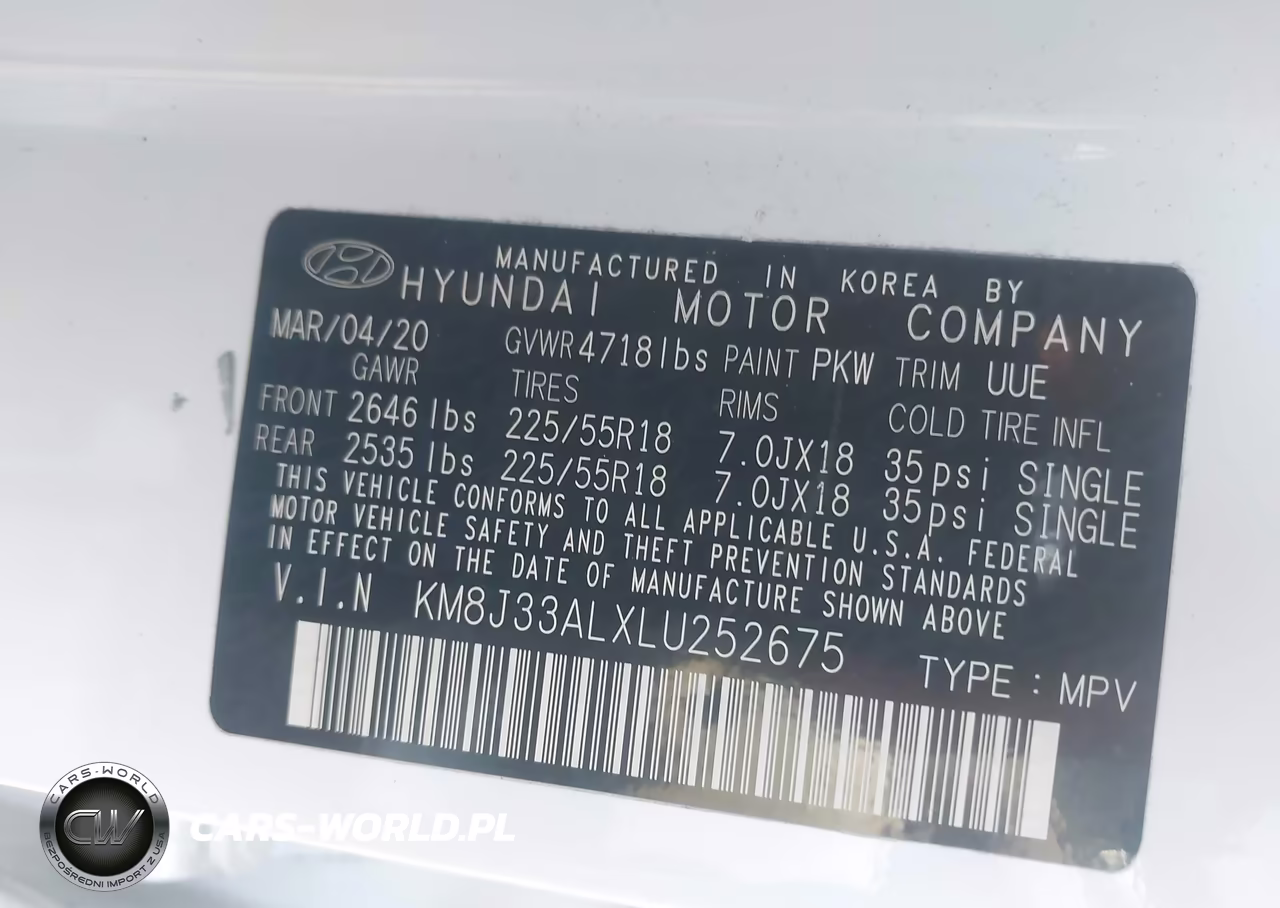 2020 Hyundai Tucson Ultimate VIN:KM8J33ALXLU252675 - 9