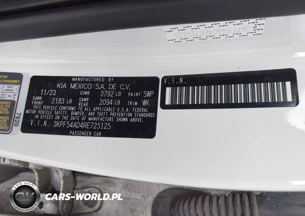 2024 Kia Forte Gt-Line VIN:3KPF54AD4RE725125 - 9