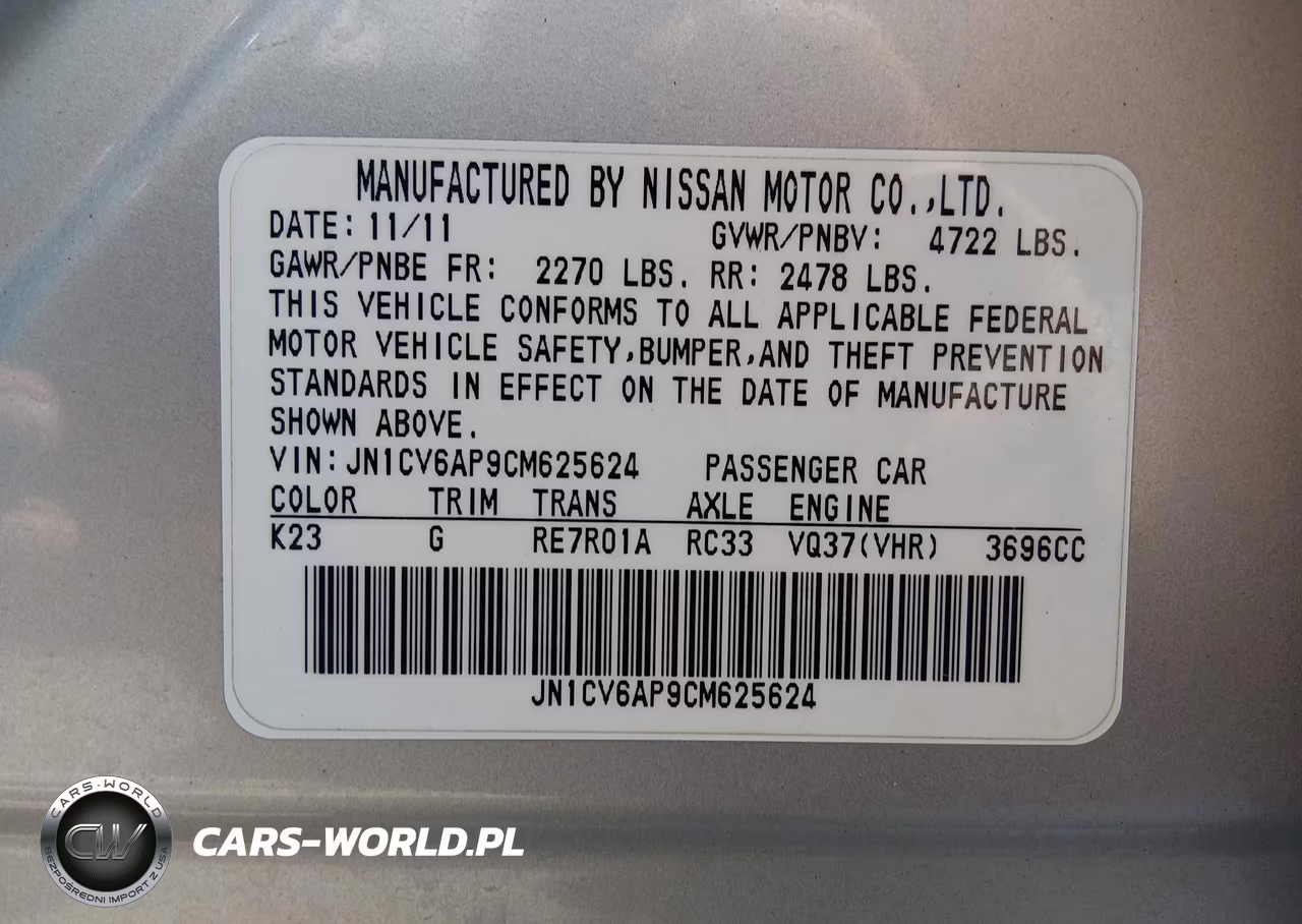 2012 Infiniti G37 Journey VIN:JN1CV6AP9CM625624 - 9