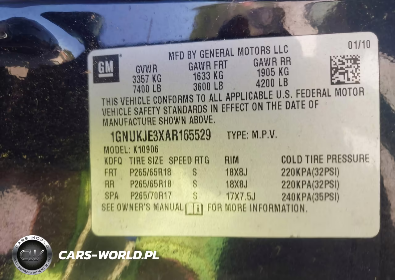 2010 Chevrolet Suburban 1500 Lt1 VIN:1GNUKJE3XAR165529 - 9