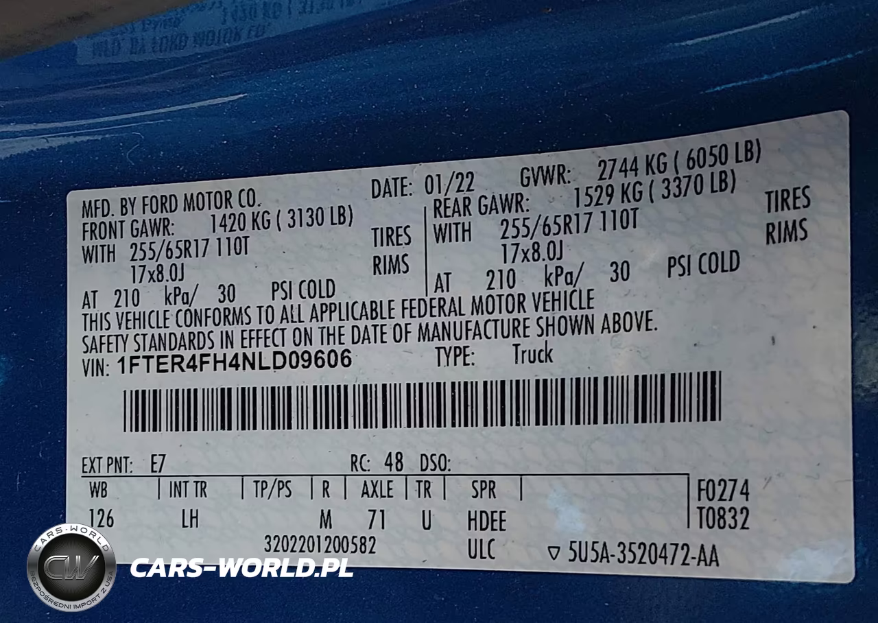 2022 Ford Ranger Xlt VIN:1FTER4FH4NLD09606 - 9