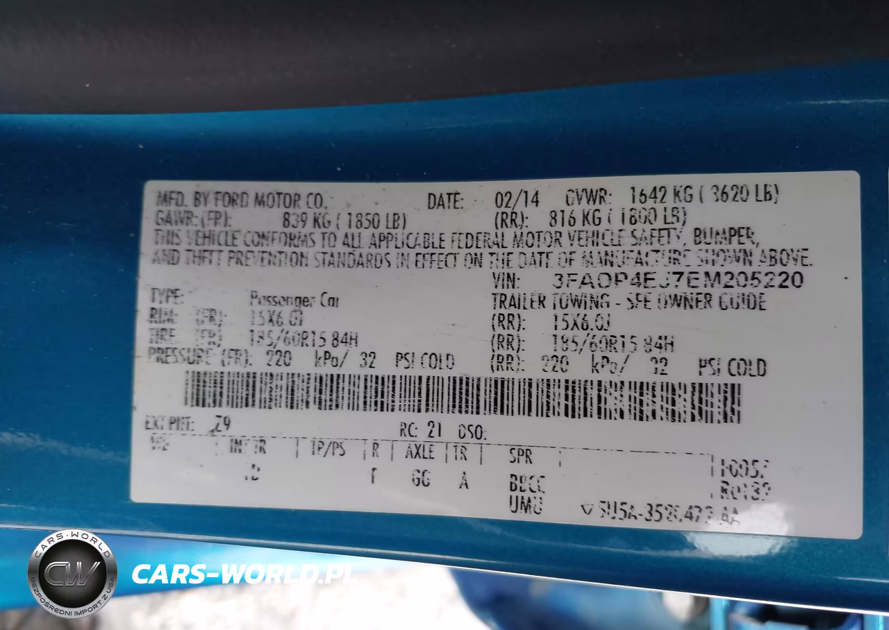 2014 Ford Fiesta Se VIN:3FADP4EJ7EM205220 - 9