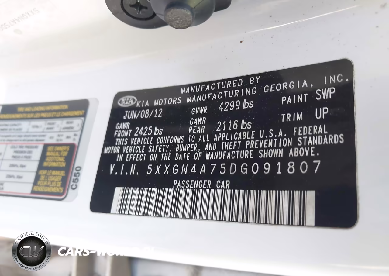 2013 Kia Optima Ex VIN:5XXGN4A75DG091807 - 9