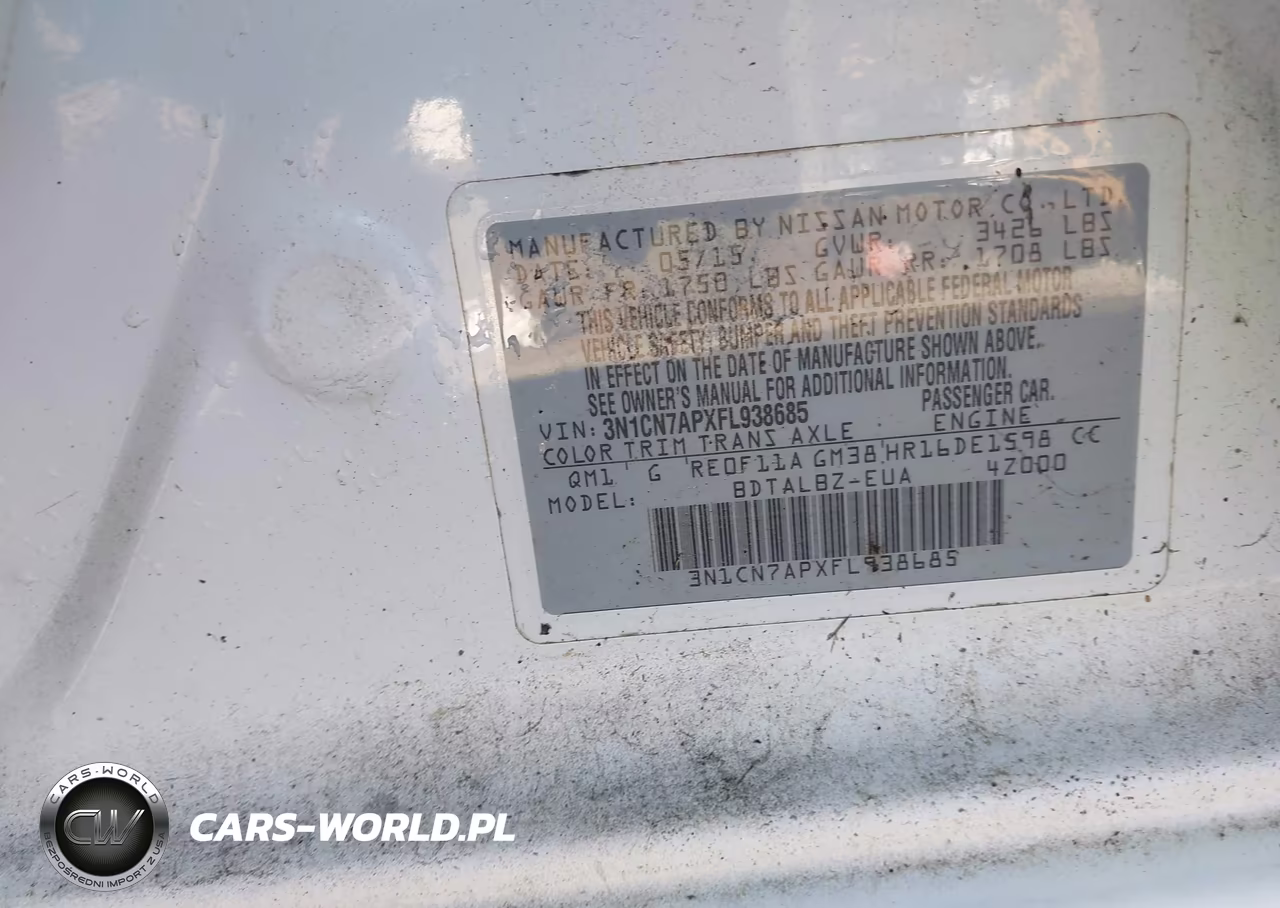 2015 Nissan Versa 1.6 Sv VIN:3N1CN7APXFL938685 - 9