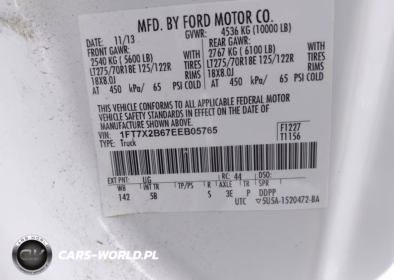 2014 Ford F-250 Lariat VIN:1FT7X2B67EEB05765 - 9