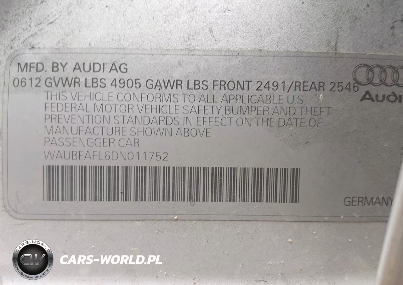 2013 Audi A4 2.0T Premium VIN:WAUBFAFL6DN011752 - 9