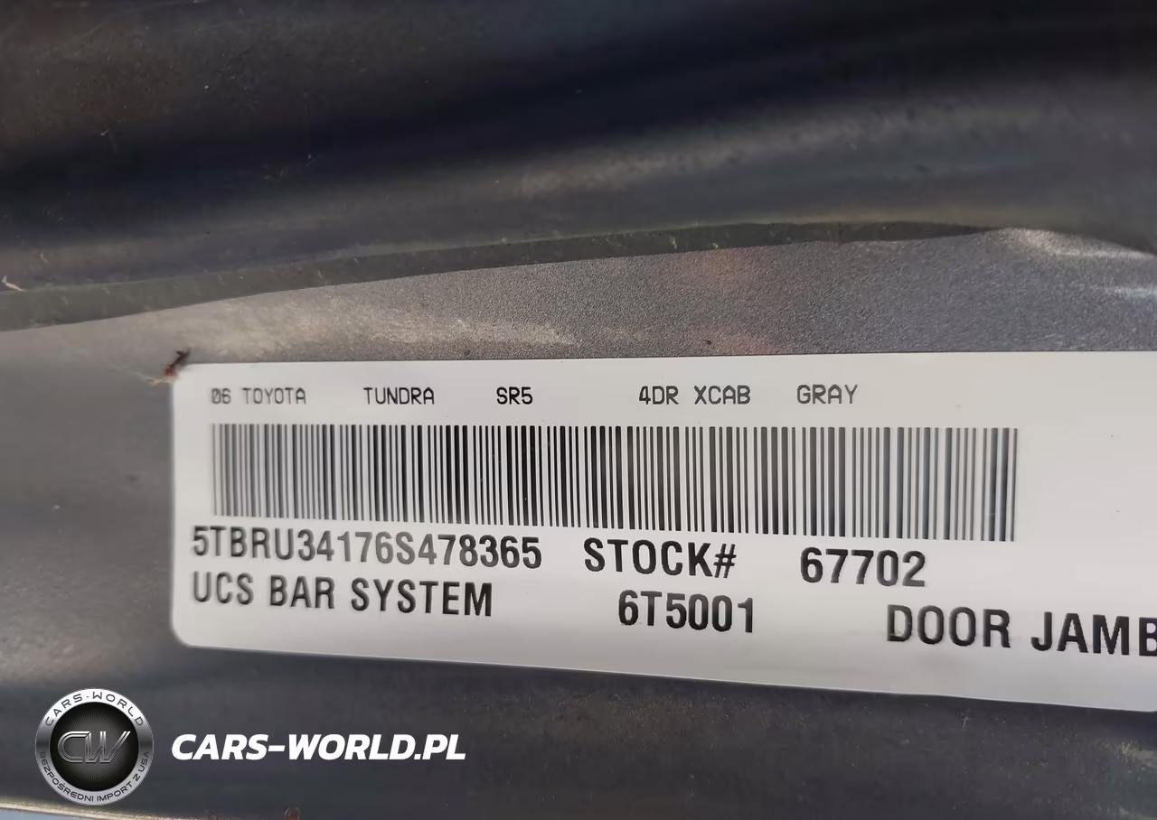 2006 Toyota Tundra Sr5 VIN:5TBRU34176S478365 - 9