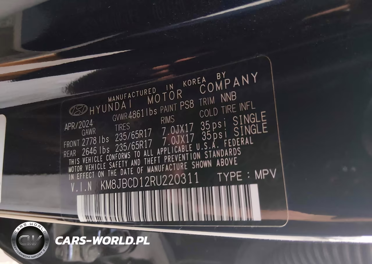 2024 Hyundai Tucson Hybrid Blue VIN:KM8JBCD12RU220311 - 9