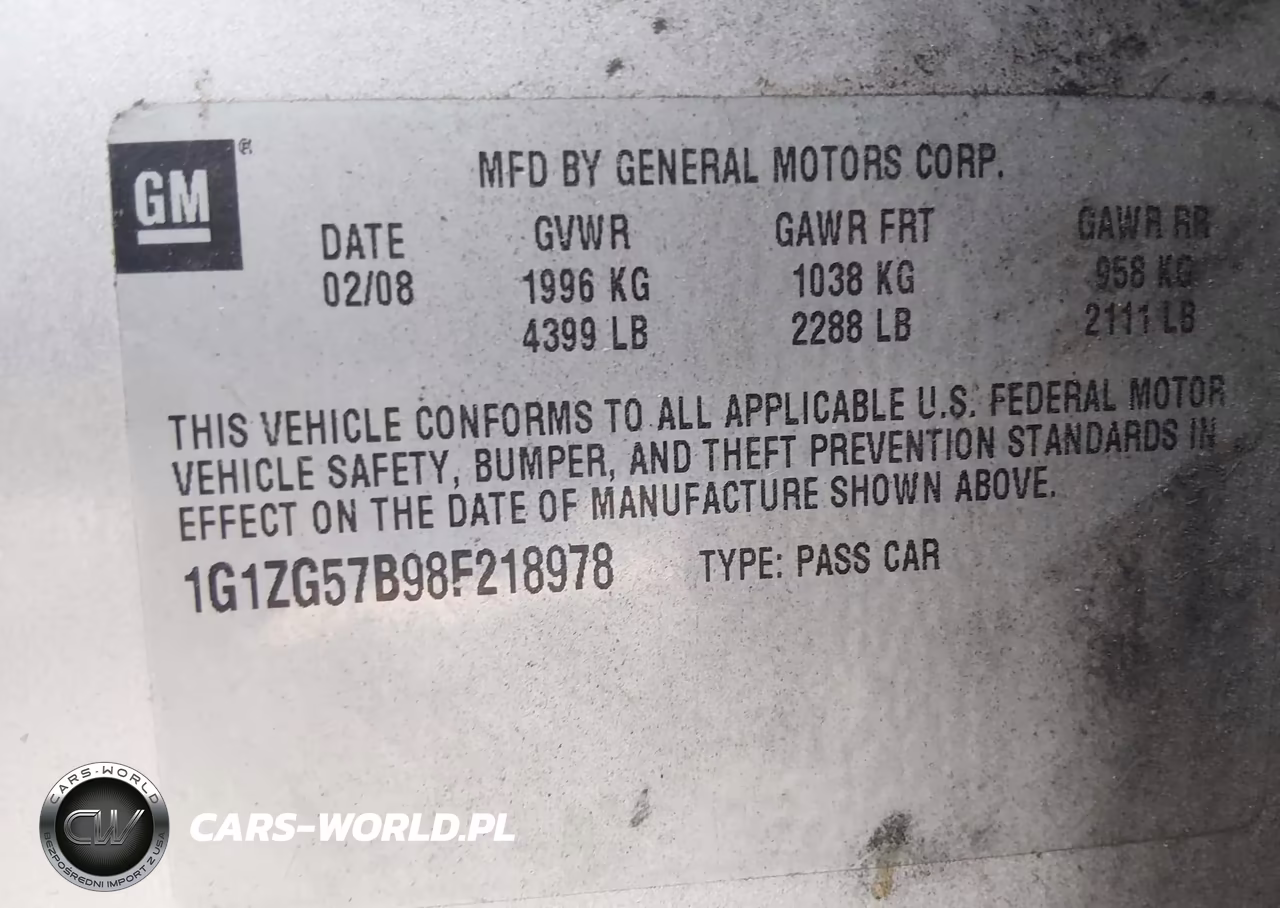2008 Chevrolet Malibu Ls VIN:1G1ZG57B98F218978 - 9