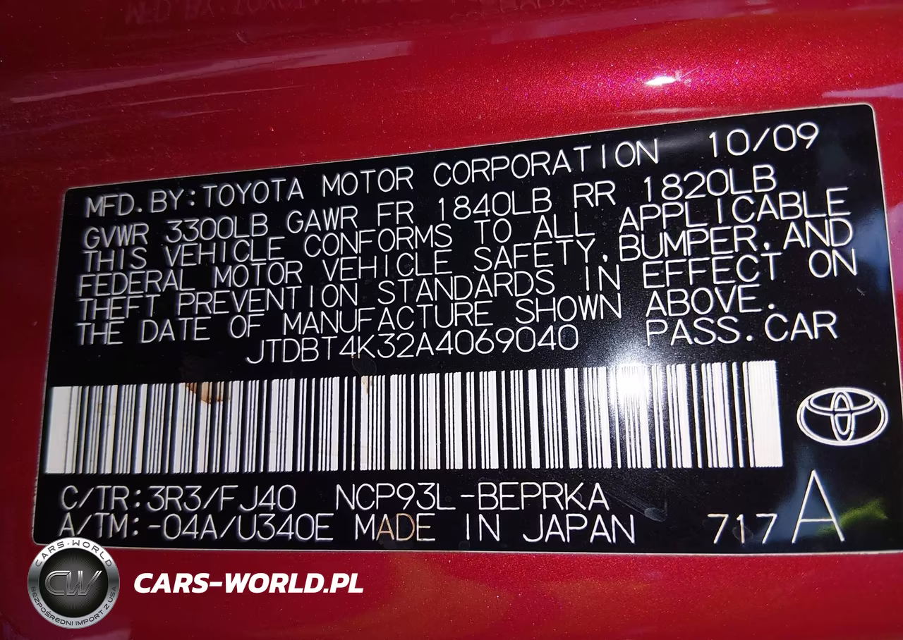 2010 Toyota Yaris VIN:JTDBT4K32A4069040 - 9