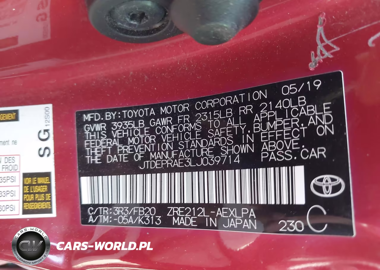 2020 Toyota Corolla Le VIN:JTDEPRAE3LJ039714 - 9