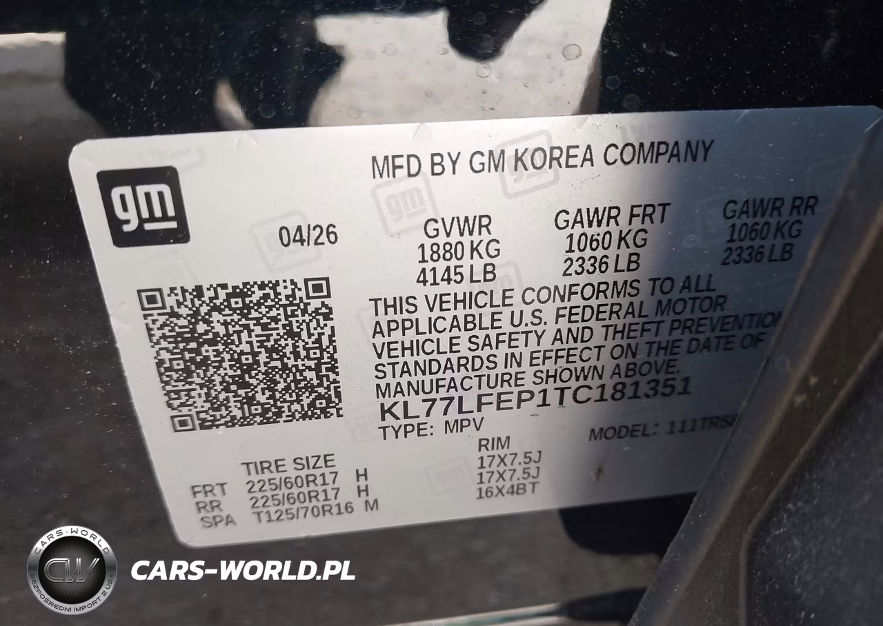 2026 Chevrolet Trax Fwd Ls VIN:KL77LFEP1TC181351 - 9