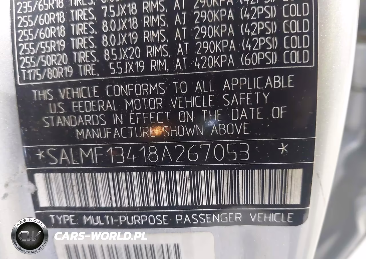 2008 Land Rover Range Rover Supercharged VIN:SALMF13418A267053 - 9