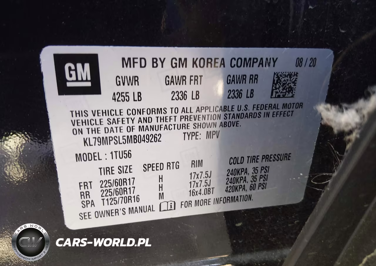 2021 Chevrolet Trailblazer Fwd Lt VIN:KL79MPSL5MB049262 - 9