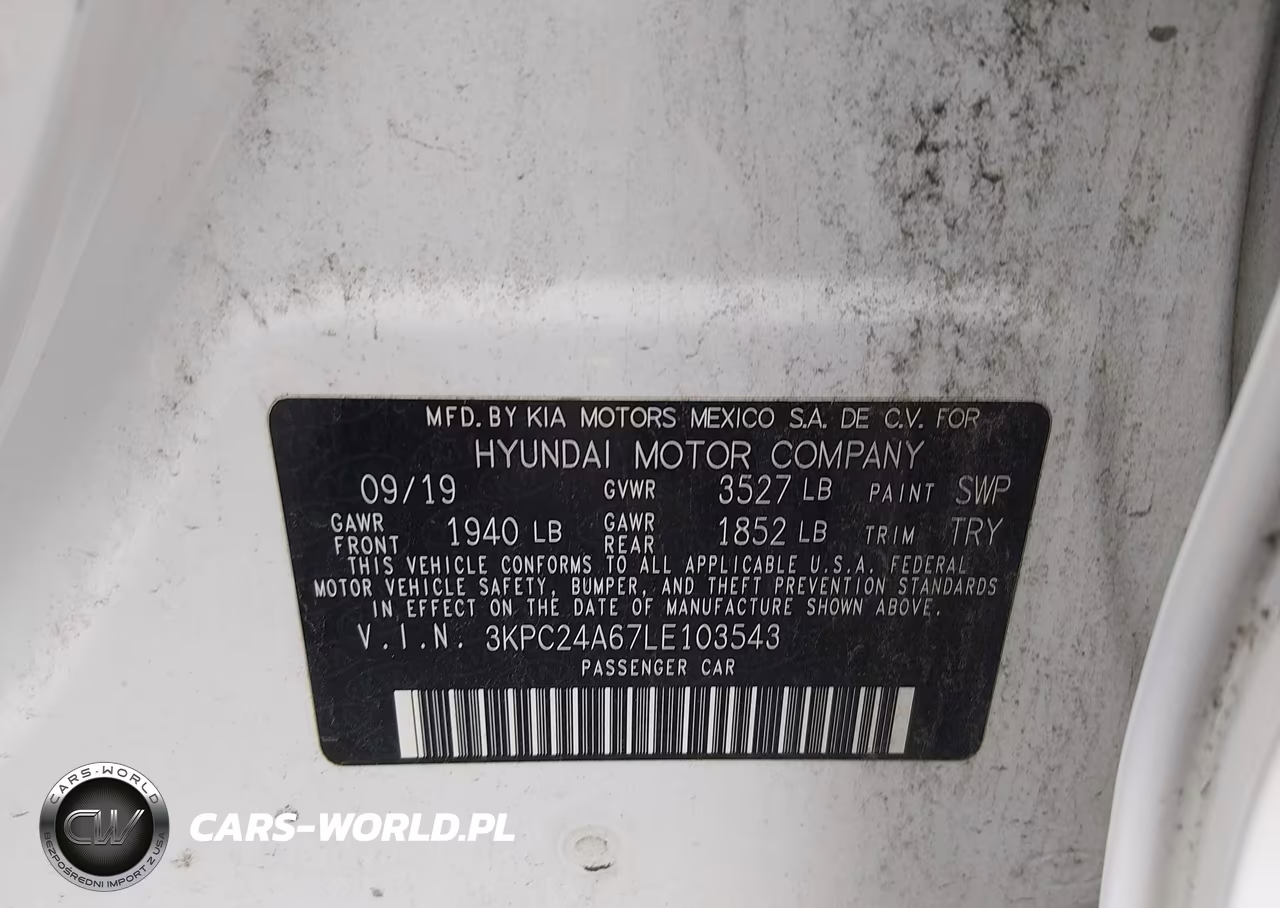2020 Hyundai Accent Se VIN:3KPC24A67LE103543 - 9