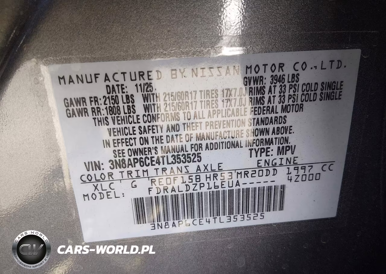 2026 Nissan Kicks Sv VIN:3N8AP6CE4TL353525 - 9