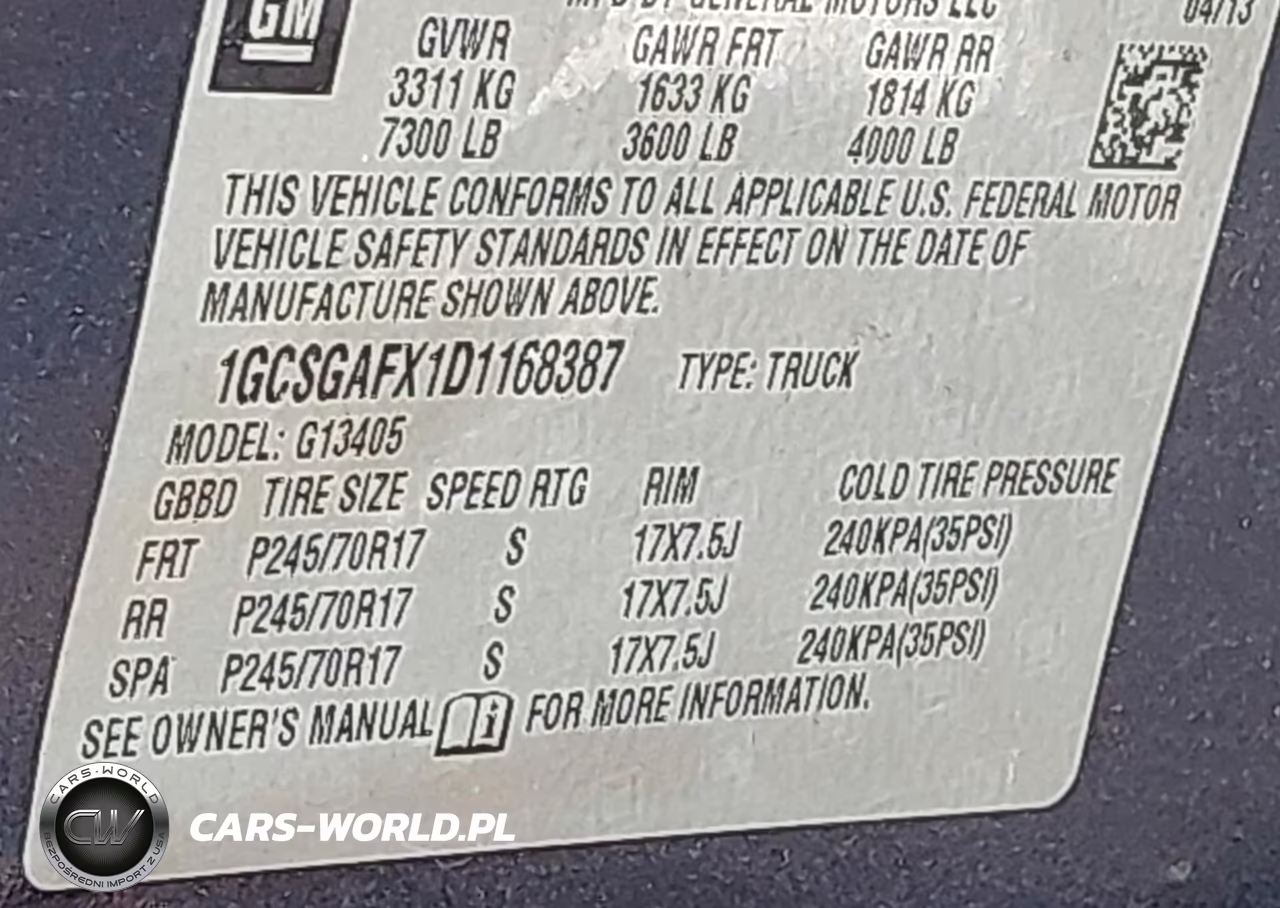 2013 Chevrolet Express 1500 Work Van VIN:1GCSGAFX1D1168387 - 9