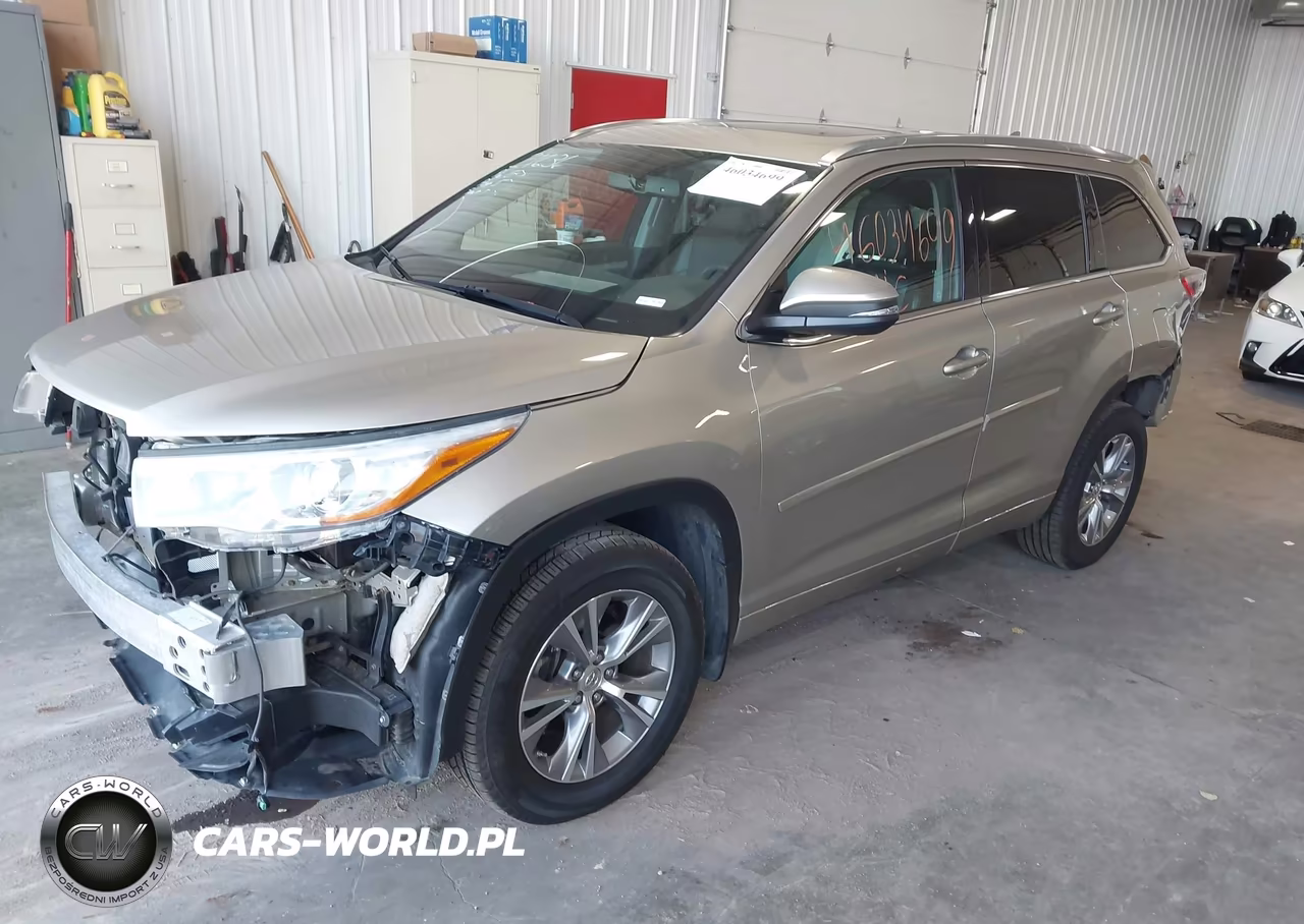 2015 Toyota Highlander Xle V6 VIN:5TDJKRFH6FS204050 - 2