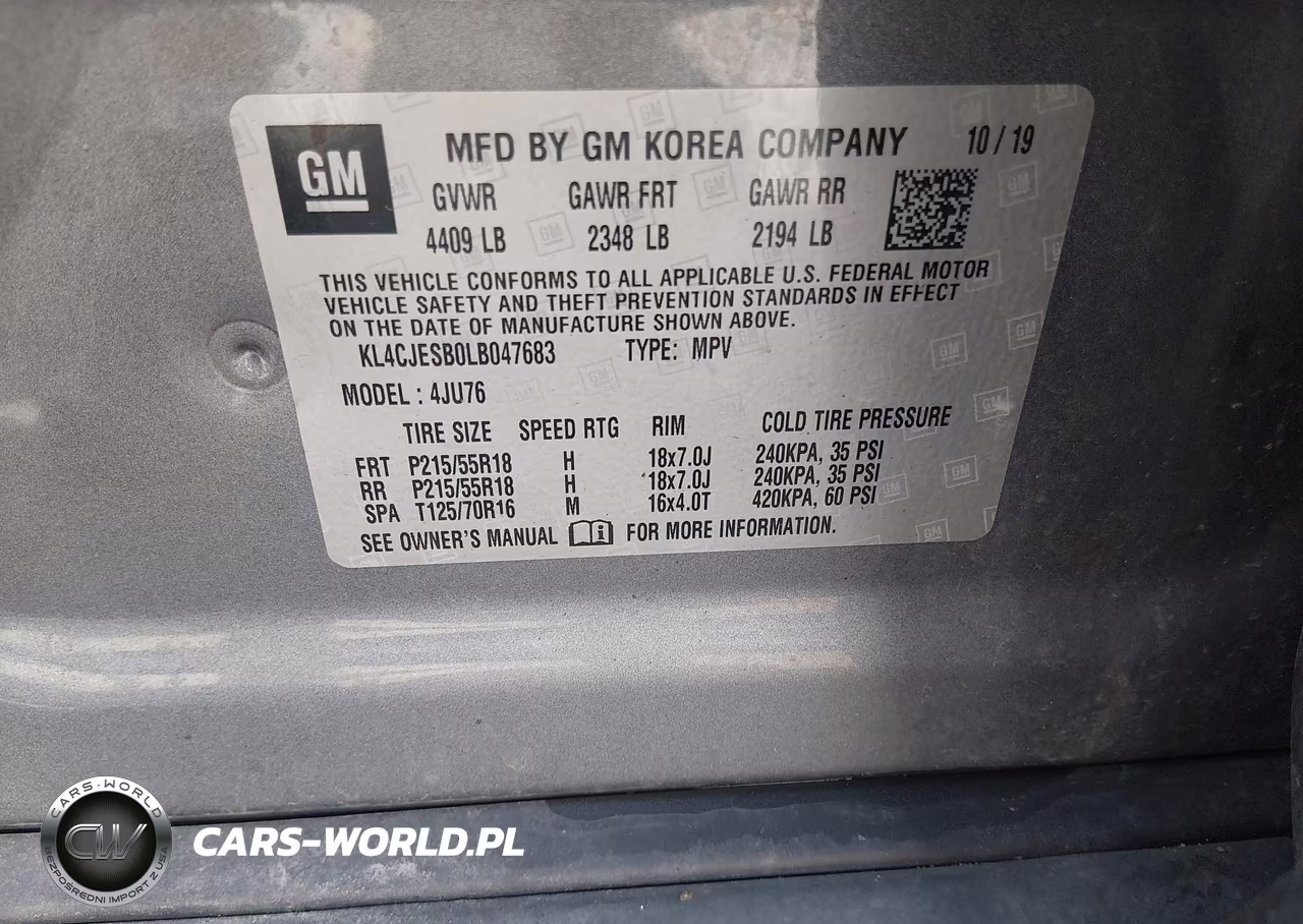 2020 Buick Encore Awd Preferred VIN:KL4CJESB0LB047683 - 9