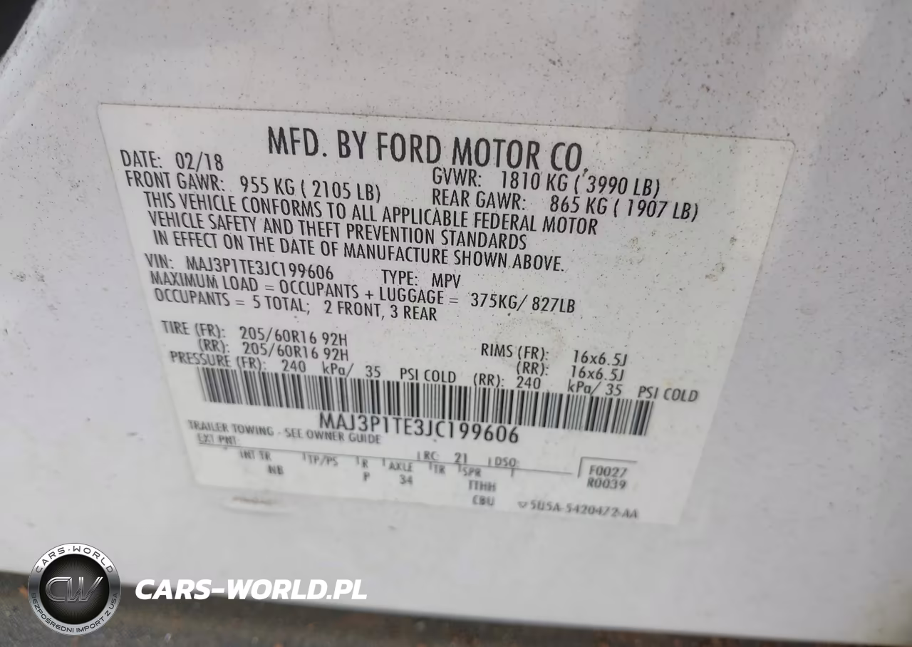 2018 Ford Ecosport Se VIN:MAJ3P1TE3JC199606 - 9