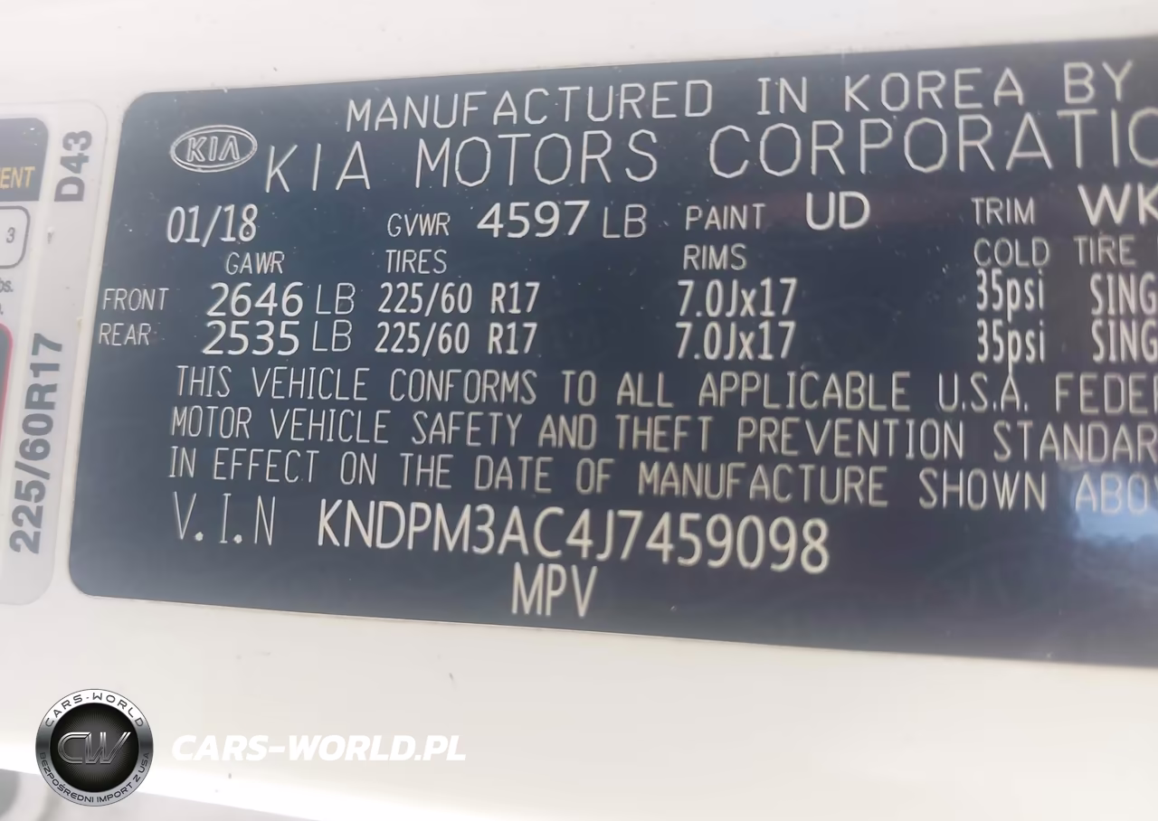2018 Kia Sportage Lx VIN:KNDPM3AC4J7459098 - 9