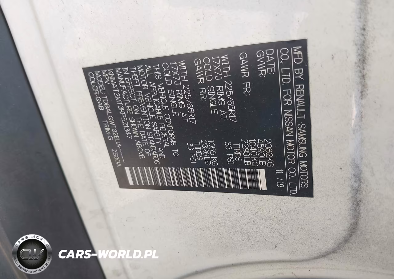 2019 Nissan Rogue Sv VIN:KNMAT2MT3KP521347 - 9