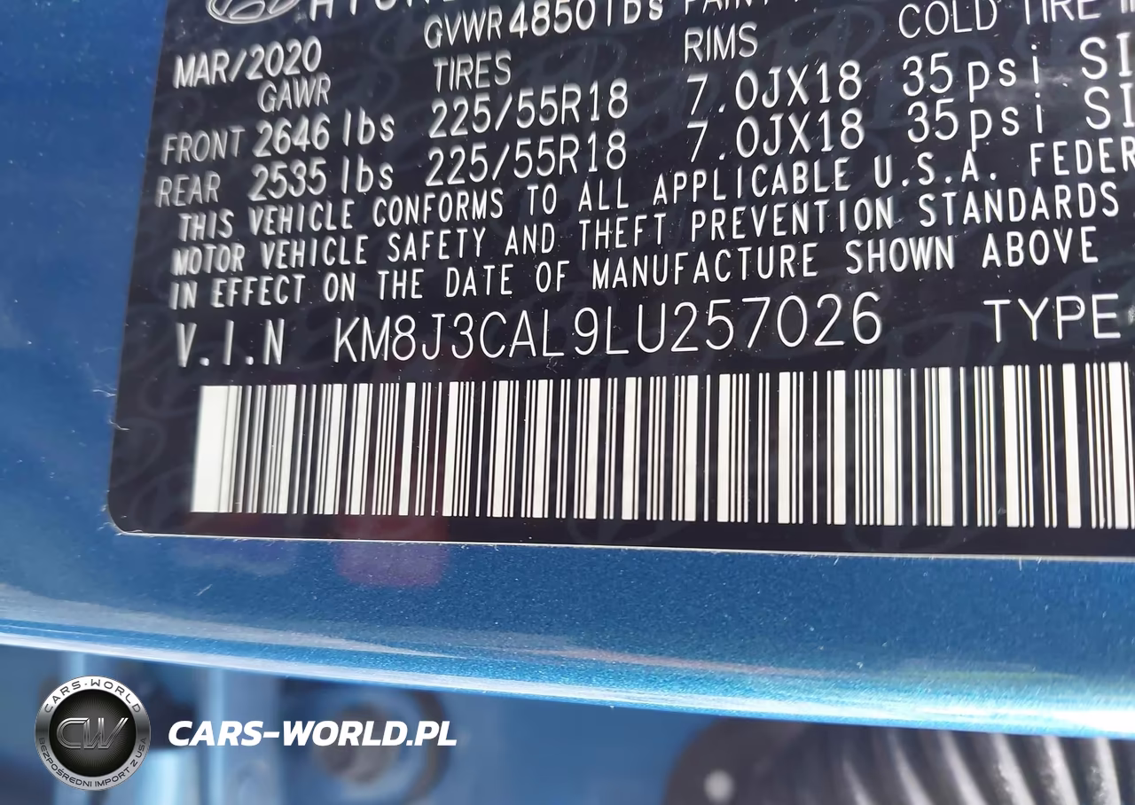 2020 Hyundai Tucson Ultimate VIN:KM8J3CAL9LU257026 - 9