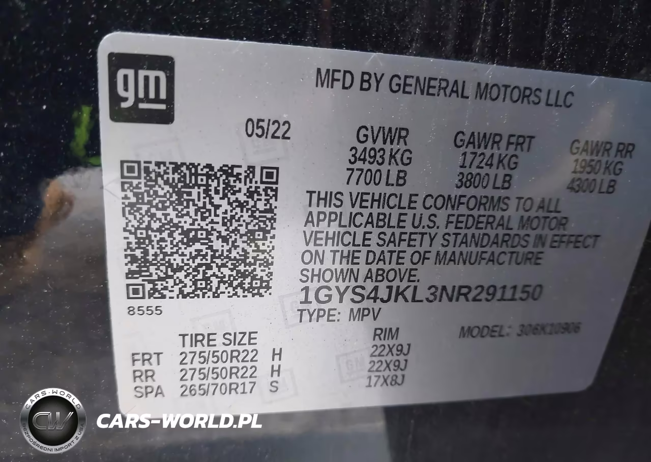 2022 Cadillac Escalade Esv 4Wd Luxury VIN:1GYS4JKL3NR291150 - 9
