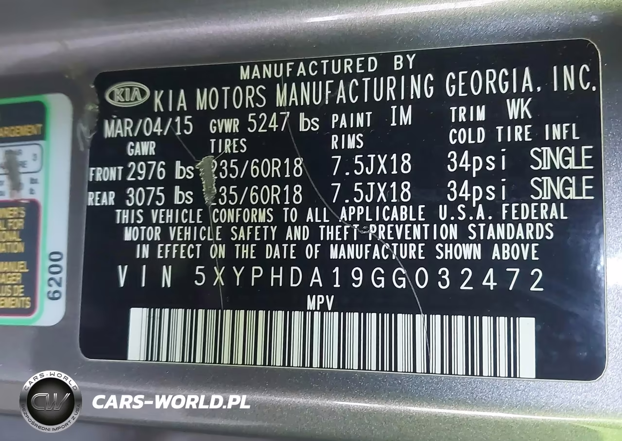 2016 Kia Sorento 2.0T Ex VIN:5XYPHDA19GG032472 - 9