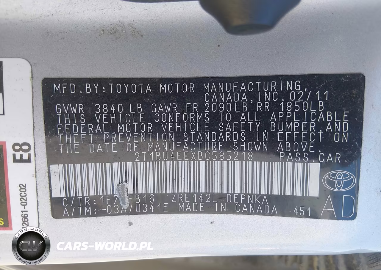 2011 Toyota Corolla Le VIN:2T1BU4EEXBC585218 - 9