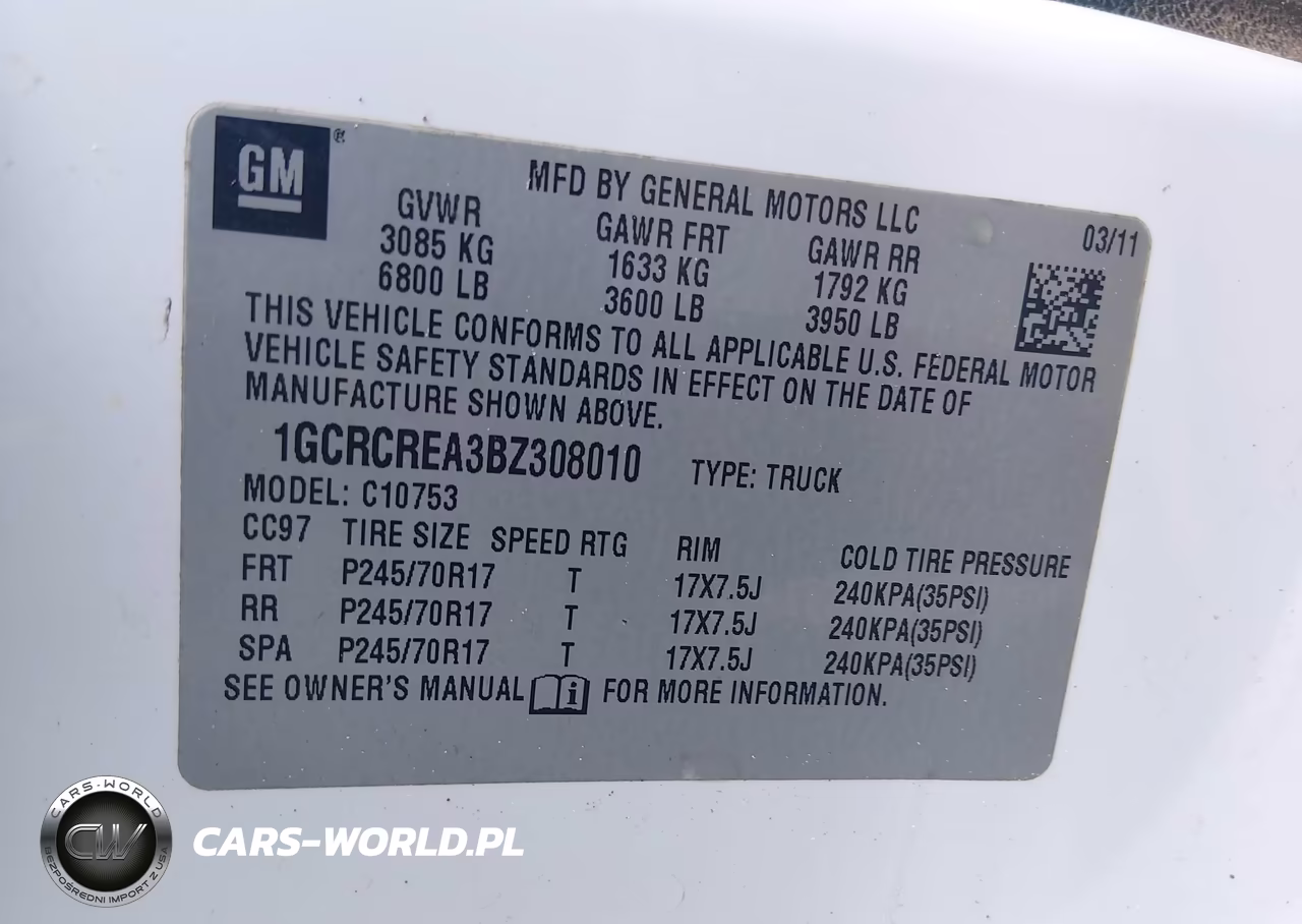 2011 Chevrolet Silverado 1500 Ls VIN:1GCRCREA3BZ308010 - 9