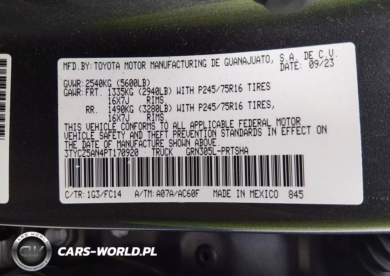 2023 Toyota Tacoma Sr5 V6 VIN:3TYCZ5AN4PT170920 - 9