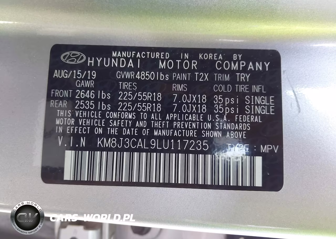 2020 Hyundai Tucson Ultimate VIN:KM8J3CAL9LU117235 - 9