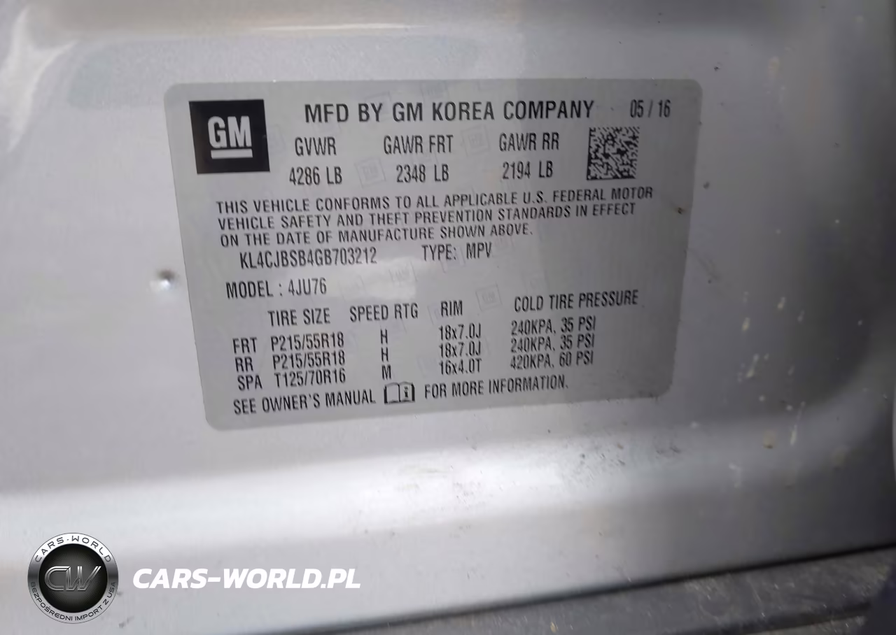 2016 Buick Encore Convenience VIN:KL4CJBSB4GB703212 - 9