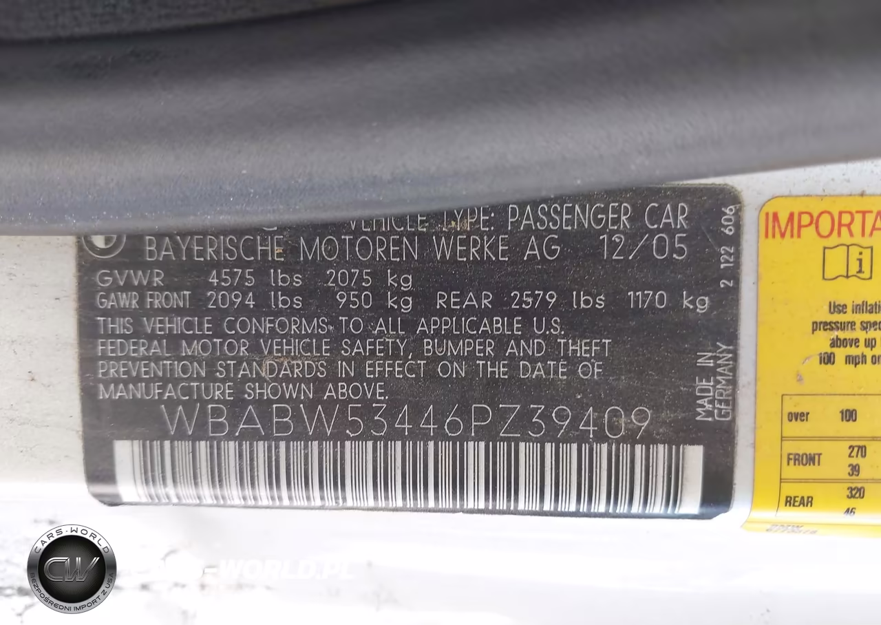 2006 BMW 330Ci VIN:WBABW53446PZ39409 - 9