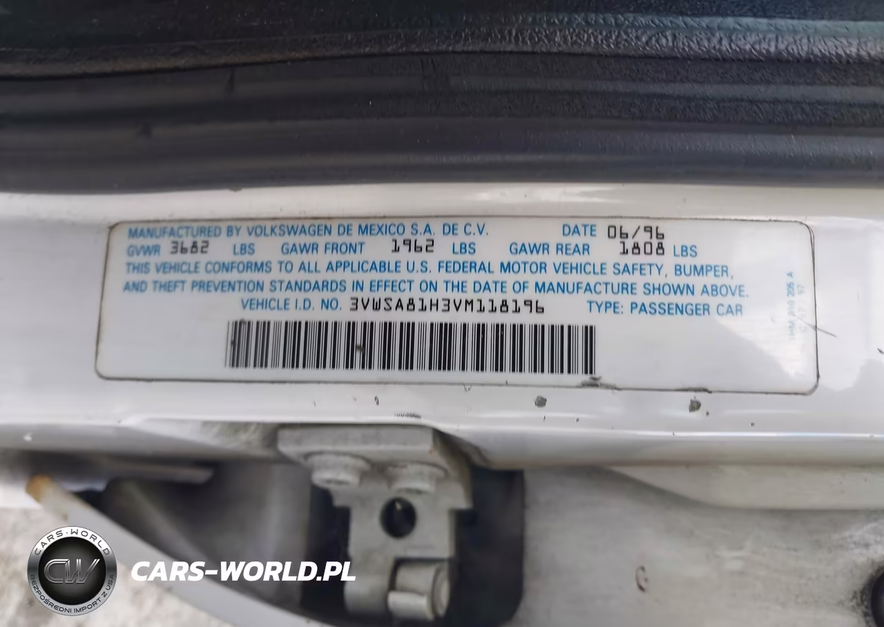 1997 Volkswagen Jetta Gls VIN:3VWSA81H3VM118196 - 9
