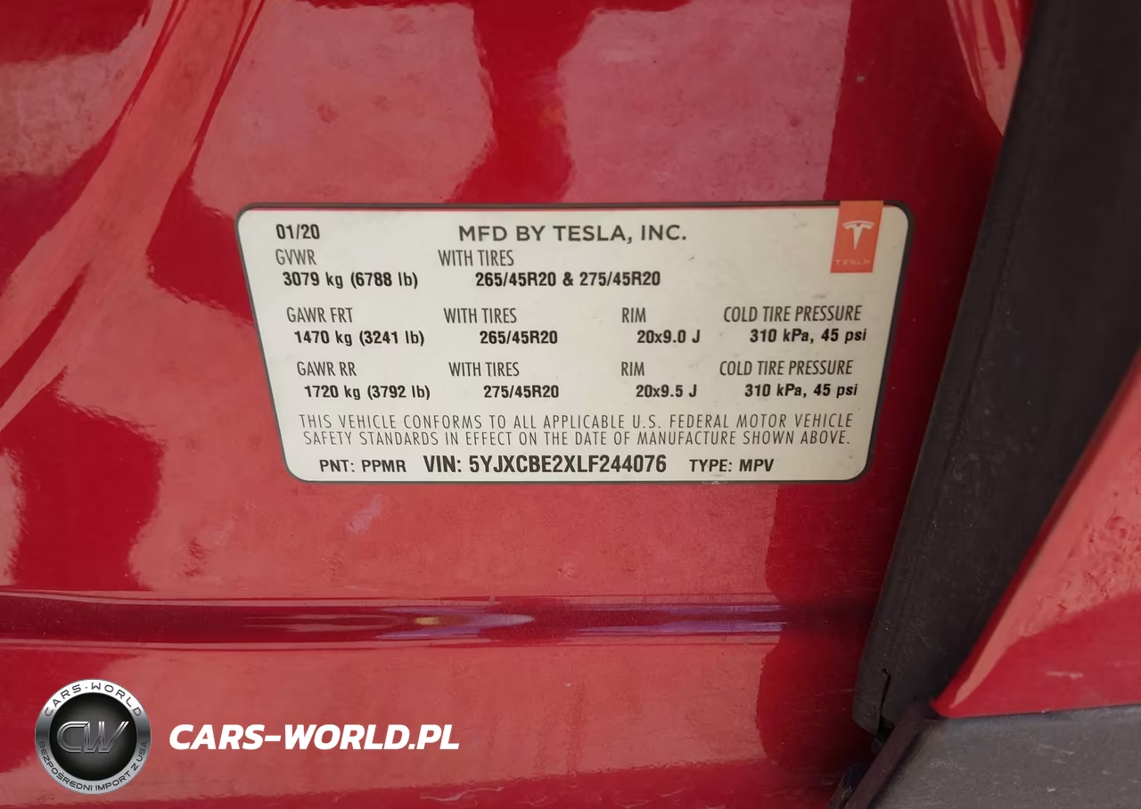 2020 Tesla Model X Long Range Dual Motor All-Wheel Drive-Long Range Plus Dual Motor All-Wheel Drive VIN:5YJXCBE2XLF244076 - 9