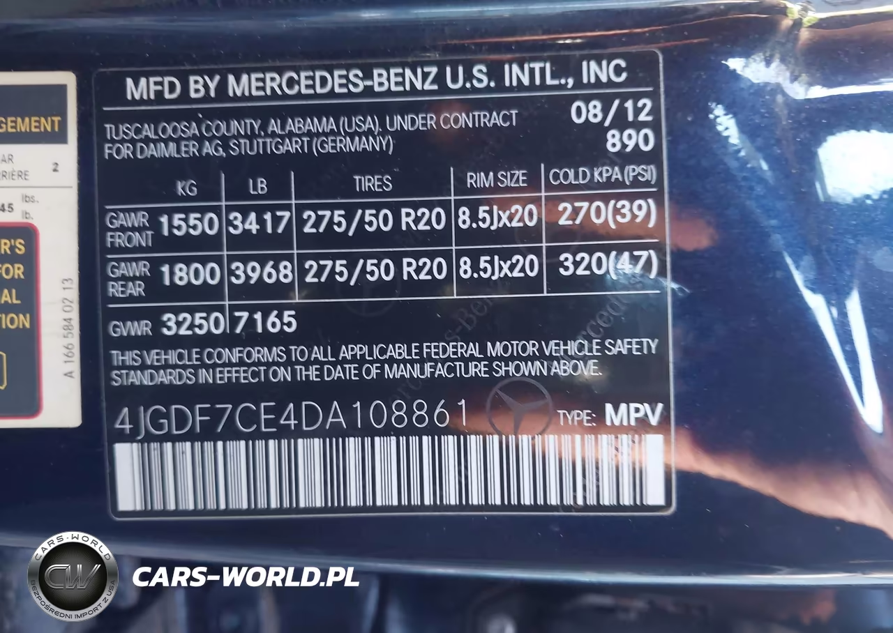 2013 Mercedes-Benz Gl 450 4Matic VIN:4JGDF7CE4DA108861 - 9