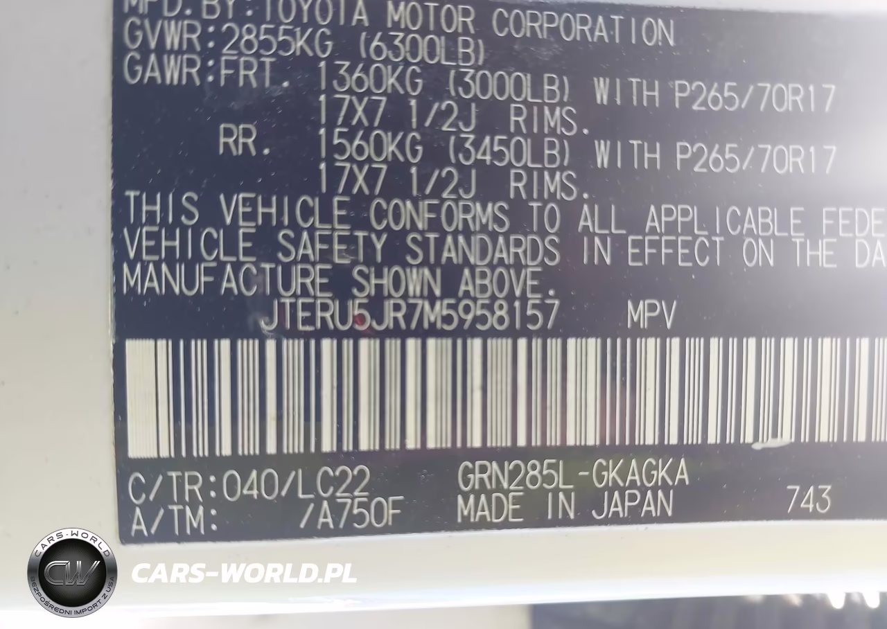 2021 Toyota 4Runner Trd Off Road Premium VIN:JTERU5JR7M5958157 - 9